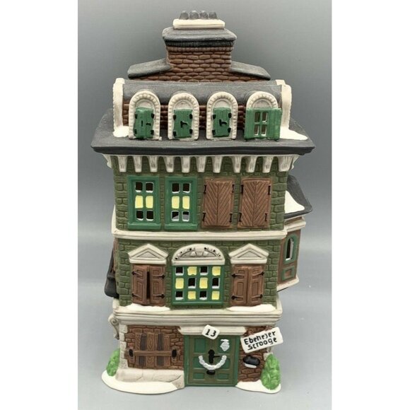 Dept 56 Dickens Village - The Flat of Ebenezer Scrooge - Picture 1 of 5